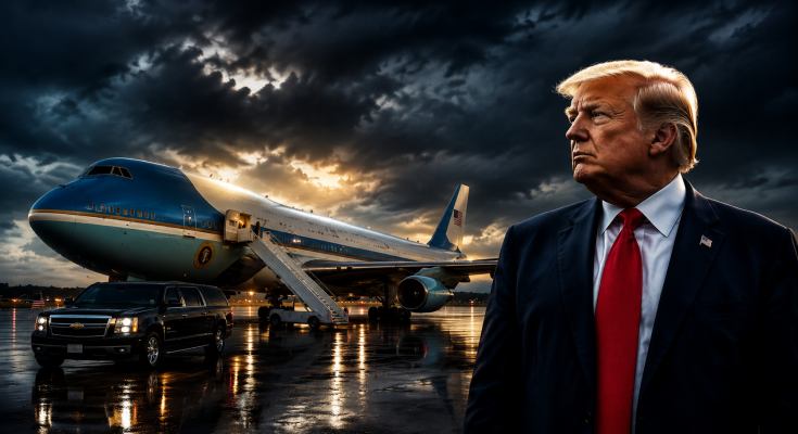 Trump Secretly Switched Planes En Route to UK Amid Iranian Threat After NATO Summit