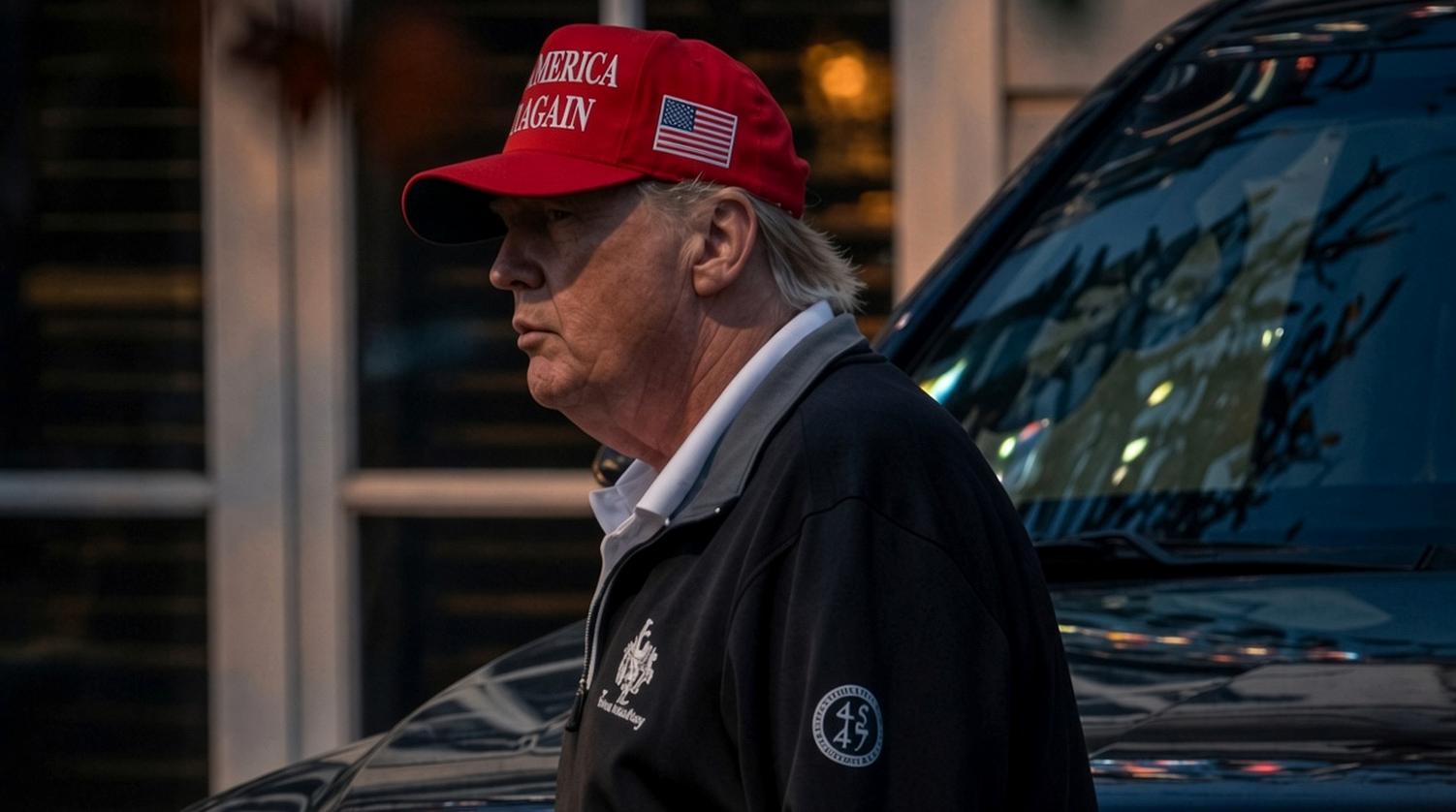 Late-Night Sighting: Trump Spotted With Mysterious Item