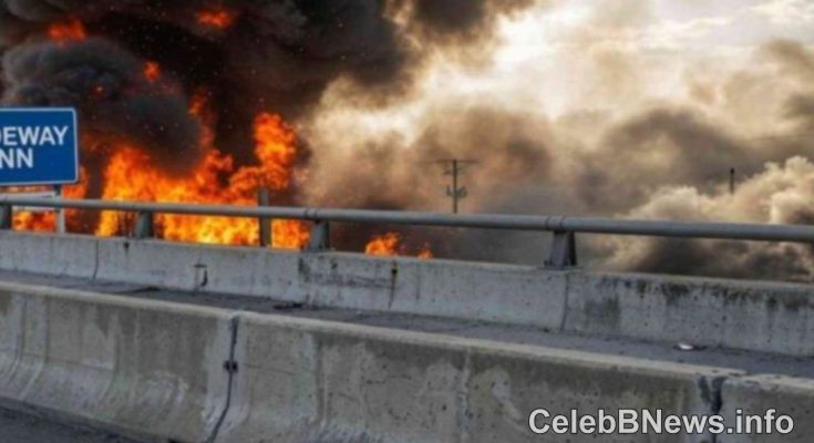 BREAKING NEWS Just hours ago, a tremendous fire broke out in